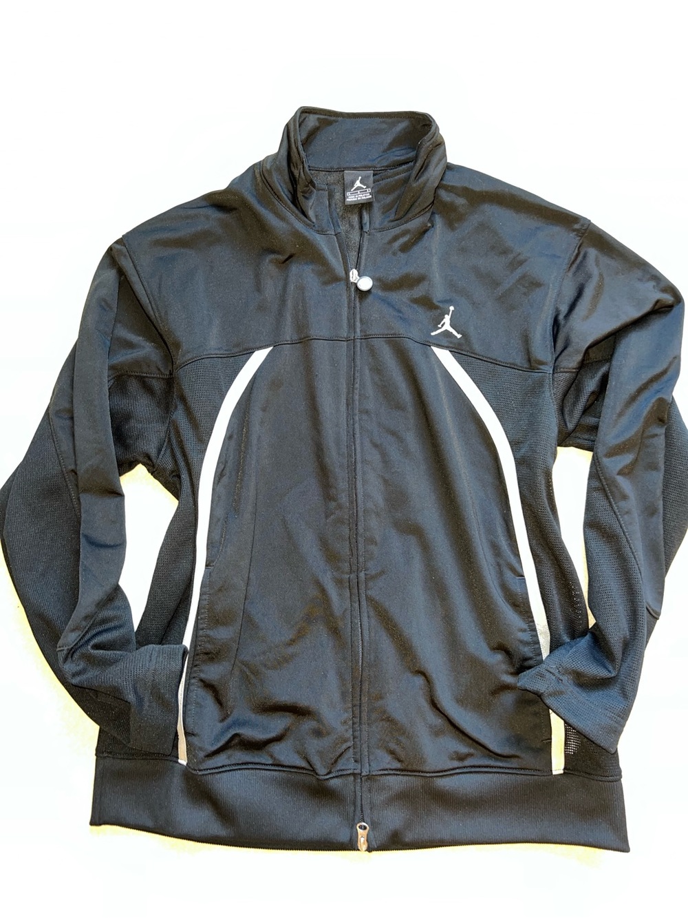 Vintage Jordan Nike Black Performance Track Jacket. Perfect Condition, Size L